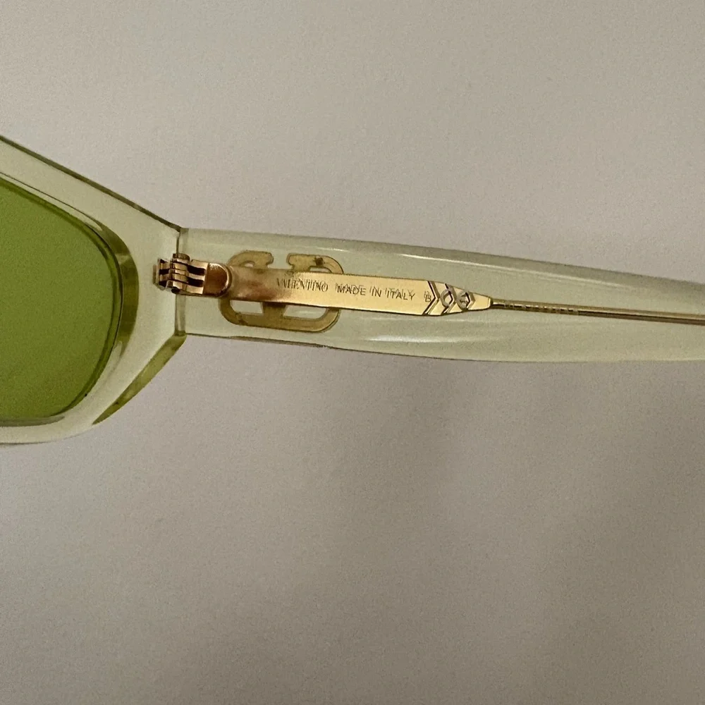 Valentino Stylish Green-Tinted Sunglasses